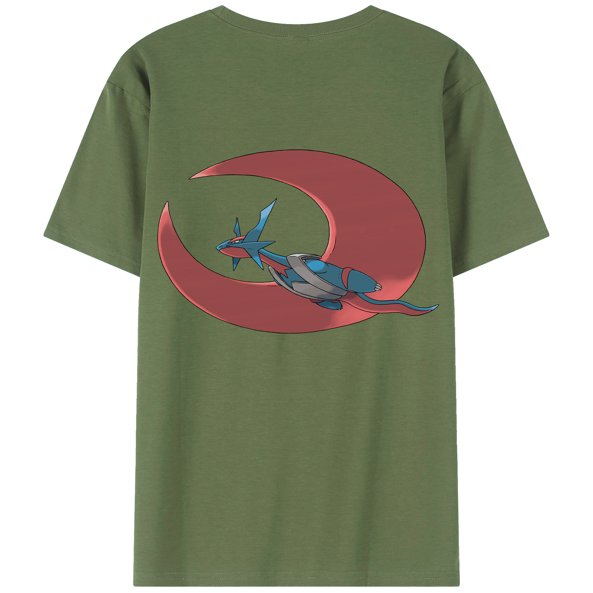 （画像用） ポケットモンスター Pokémon 綿100％ メンズ半袖Tシャツ（バックプリント） 通気性